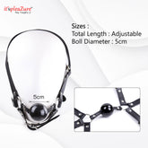 Ball gag with chin rest on Itspleazure